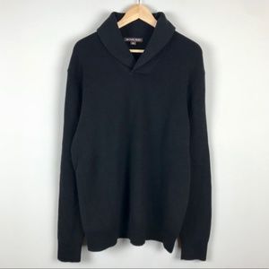 Michael Kors black knit cowl neck sweater XL